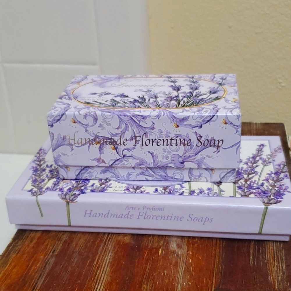 Handmade ITALIAN Florentine Lavender Soap